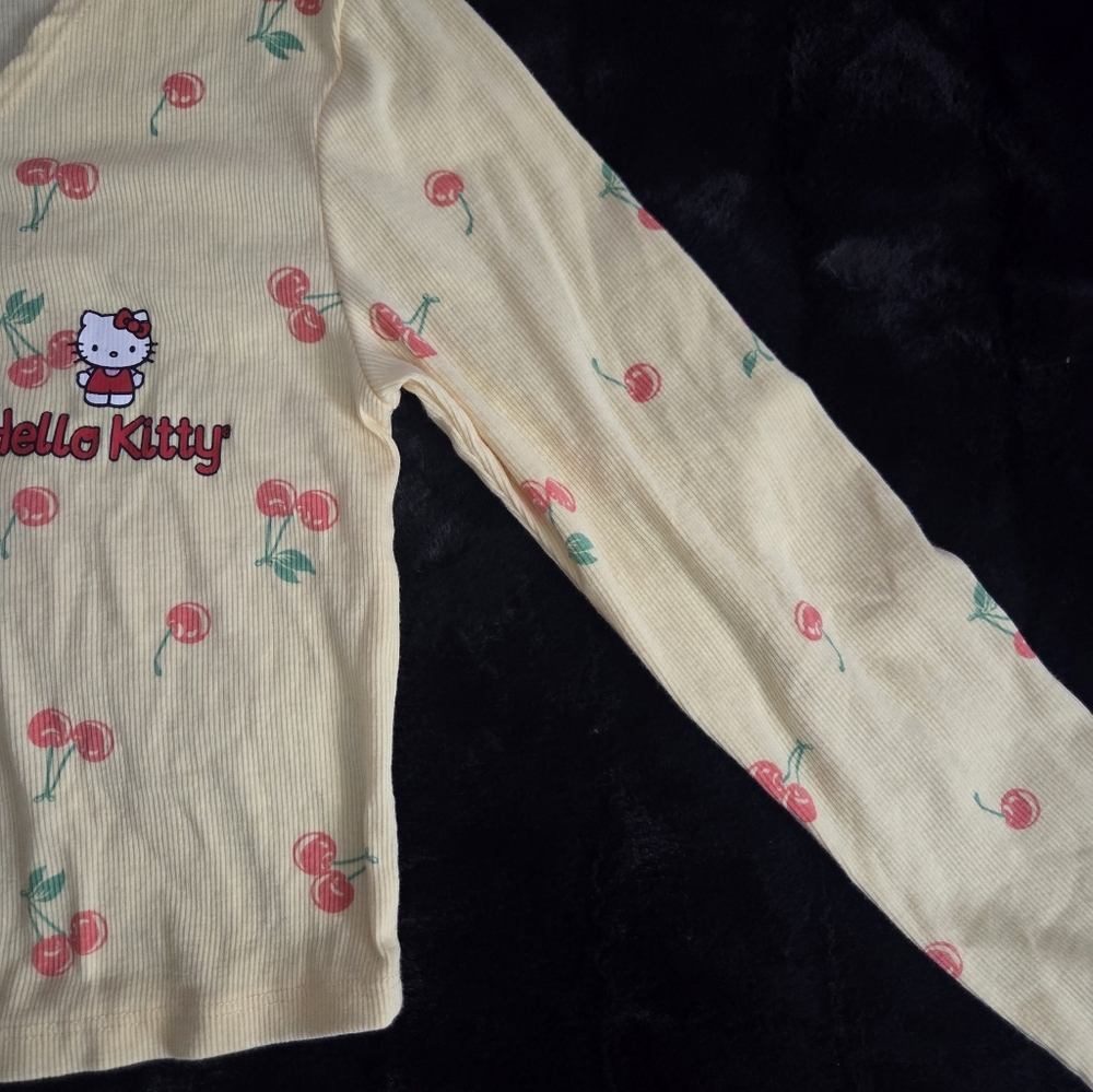 Hello Kitty Cream Cherry Button-Up - image 4